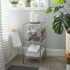 3 Tier Freestanding Shelving Tower in Chrome